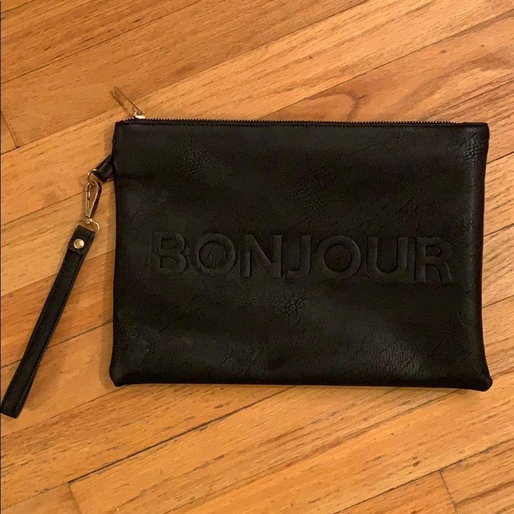 Black “French” wristlet